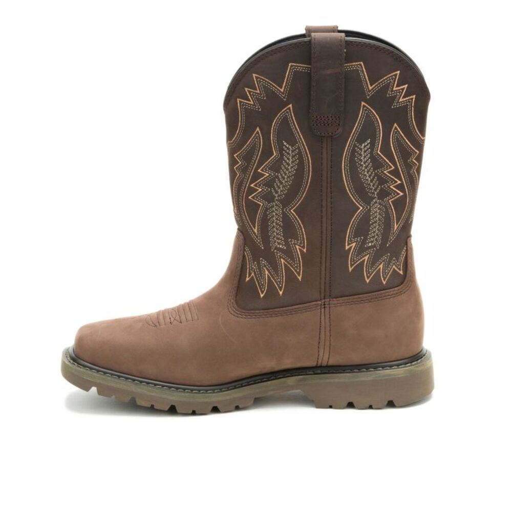 Caterpillar Mens Colorado Frontier Western Brown Boots (NWT) - Picture 4 of 6